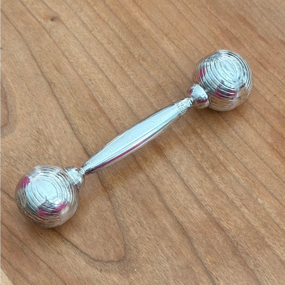 Vintage Sterling Silver (.925) Mexico Baby Rattle with Soft, Pleasant Jingle